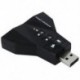 Új virtuális 7.1 CH-csatornás USB 2.0 3D hangkártya adapter, B6V7 mikrofon hangszóró