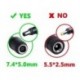 Adapter tápegység 7,4x5.0mm – 4,5x3,0 mm-es csatlakozóátalakítóhoz HP K6O9-hez