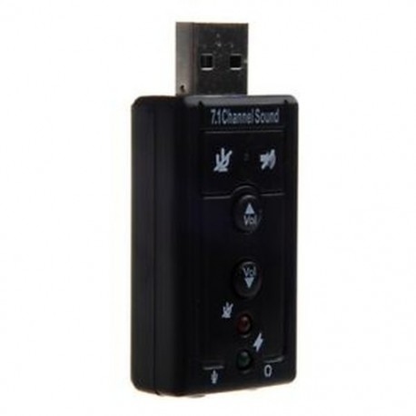 2X (7.1 csatornás USB külső hangkártya audio adapter U4B6)