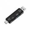 5 az egyben multifunkcionális OTG kártyaolvasó Micro-SD / SD kártya / USB olvasó Supp L5M7