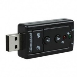 10x (fekete hangkártya 7.1. Külső USB 2.0 audio adapter illesztőprogramok CD DM) O0S0