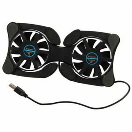 3X (USB 2.0 külső laptop hűtőtábla, laptop hűtő 2 ventilátor, fekete G1T9)