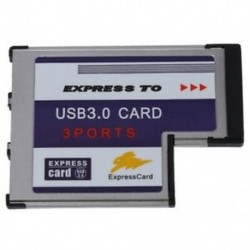 1X (3 portos USB 3.0 Express kártya 54 mm PCMCIA Express kártya laptophoz N6U6)