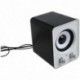 Mini 2.1 multimédiás sztereó hordozható USB asztali PC hangszóró, fehér I9U6