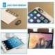 8X (Webkamera borító fekete mágneses csúszka Új, erősebb ragasztó az Iphone Androi U3Y2-hez