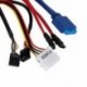 Multifuntion 5.25 &quot Media Dashboard kártyaolvasó USB 2.0 USB 3.0 20 tűs e-SAT K9P7