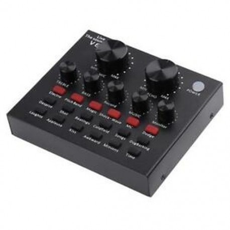 1X (V8 hangkártya audio interfész Külső USB élő közvetítésű Microphon Q3F7