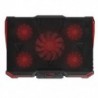 laptop hűtő hűtőpad Silence-rel 5db LED-ventilátorok USB 2.0 állítható Nem X6H5