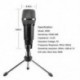 2X (USB mikrofon, Plug &amp  Play Home Studio USB kondenzátor mikrofon a Skyp C4Z3-hoz