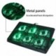 6X (nuoxi 6 LED-es ventilátoros hűtőbetét alumínium hordozható számítógép hűtőlapja 14 hüvelykes Q2V3-hoz