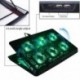 6X (nuoxi 6 LED-es ventilátoros hűtőbetét alumínium hordozható számítógép hűtőlapja 14 hüvelykes Q2V3-hoz