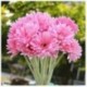 2X (10 db műselyem selyem Gerbera százszorszép virág esküvői party otthoni menyasszonyi bo J4D1