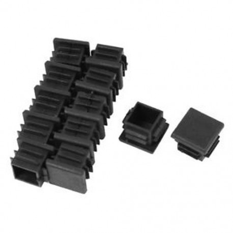 12 db 19 mm x 19 mm tömítő végsapkák négyzet alakú csővezeték-betét R1H8 műanyag betéttel