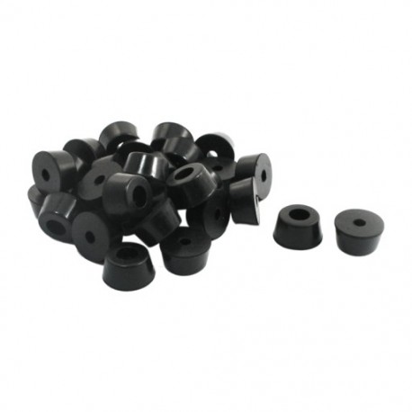 Háztartási bútor Fekete gumi lábak 13 mm x 7 mm 30 PCS F1Q1