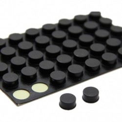 Bútorgomb, kerek, 10 mm x 5 mm, öntapadós gumi párnák, 6 az 1-ben Z8J8