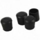1X (gumi 22mm lyukos Dia szék asztal lábfedelet tartóval 4 db fekete J3M7)