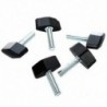 5db M8x30mm Menet forgó állítható T szorító fogantyú csavar gomb K8E5