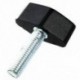 5db M8x30mm Menet forgó állítható T szorító fogantyú csavar gomb H1Q2