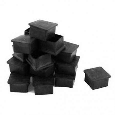 2X (40 mm x 40 mm négyszögletes gumi bútorok lábszárvédő 24 db U9S3)