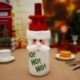 1X (1 db Rajzfilm Mikulás borosüveg borítózsák Karácsonyi vacsora Xmas Table De V3F3
