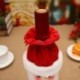 1X (1 db Rajzfilm Mikulás borosüveg borítózsák Karácsonyi vacsora Xmas Table De V3F3