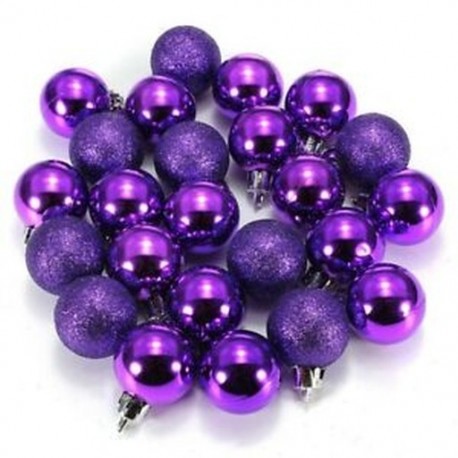 24db elegáns karácsonyi baubles fa egyszerű csillogás Xmas díszgömb gömb dekoráció N1B9