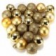 Kék - 24db elegáns karácsonyi baubles fa egyszerű csillogás Xmas díszgömb dekorációs díszdobozban BX