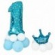 Fólia ballon szám ballon latex ballon kék hatalmas számú ballon baby Sho H2M4