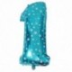 Fólia ballon szám ballon latex ballon kék hatalmas számú ballon baby Sho H2M4