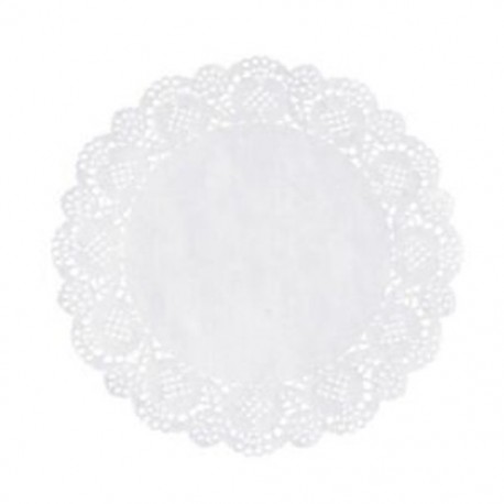 1X (100 darab fehér csipke kerek doilies torta csomagolópadok Esküvői asztali K8J4