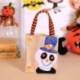 2X (1db lenvászon cukorkás táska Halloween táskák fogás vagy csemege táskák díszítéssel H V3Z3