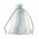 100db táska / tasak Organza huzalcsúszó bilincsből - esküvőre, ékszer W8B9