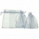 100db táska / tasak Organza huzalcsúszó bilincsből - esküvőre, ékszer W8B9