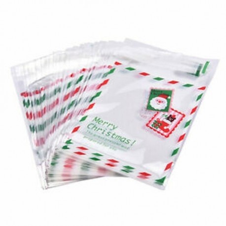 2X (100db-os cukorkás táska Aranyos táskamintás Mikulás táska tasakhoz a K3H9 cukorka számára)