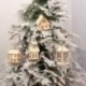 1X (Faház, könnyű karácsonyi díszek, kis szállodai bár karácsonyi tre W6E3