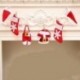 2X (egy sor karácsonyi ruhát, kandalló díszítést, karácsony DIY húzza zászló E1O2