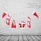 2X (egy sor karácsonyi ruhát, kandalló díszítést, karácsony DIY húzza zászló E1O2