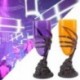 2X (Modern Halloween bár party kellékek Vicces Ghost Grimace Terror világító kupa F7J1
