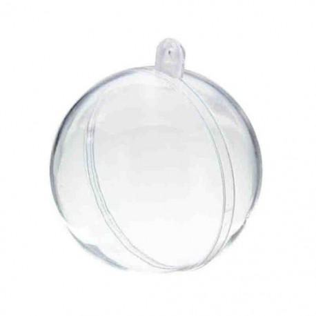 20db Kétrészes műanyag gömb - 5 cm - Karácsonyi díszek készítéséhez - L7J3