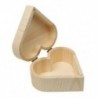 2X (szív alakú fa ékszerdoboz, ajándékdoboz Diy - szív 13 x 13 x 7 cm U6E8)