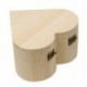2X (szív alakú fa ékszerdoboz, ajándékdoboz Diy - szív 13 x 13 x 7 cm U6E8)