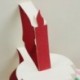 6X (torta típusú képeslap RED - üdvözlőkártya 3D ajándékkártya születésnapi ajándékkártya I V6P3