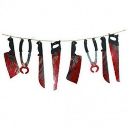 6X (kísérteties Halloween Party kísértetjárta ház lógó koszorúszó zászlószalag Deco P1J9