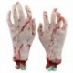 2X (2 db / készlet Horror Hamis Törött Véres Kézzel Halloween Smink Prop Cosplay C A7E2