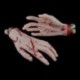 2X (2 db / készlet Horror Hamis Törött Véres Kézzel Halloween Smink Prop Cosplay C A7E2