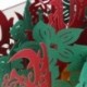 6X (Fa alakú 3D-s kártyák Felbukkanó Valentin Ajándékkártya Meghívó T8Y7 képeslap
