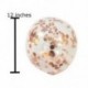 3X (Rose Gold Confetti léggömbök, 12 hüvelykes 40 darabos csomag) 20 Rose Gold Co I4I0-t tartalmaz