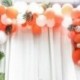 6X (24 db trópusi tenyér hagyja a Luau party dekorációját, a K4H6 mesterséges szimulációját)