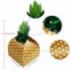 5X (24db ananász kedvenc dobozai 3D nagy ananász ajándék dobozok Tropical Hawai X6Q8