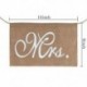 3X (5 pár Burlap Bows és Mrs. Rusztikus szék Banner Band szék Sig R2X1